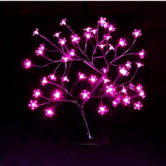 Japanese Cherry Blossom Retro Asian Cute Neon Pink Tree Decor for Birthday/Dorm - Picture 6 of 6